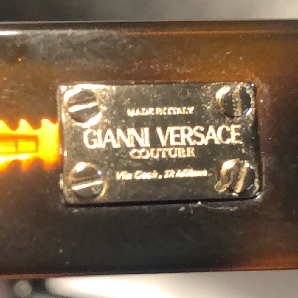 Versace Gianni Couture Jackie O style tortoiseshell sunglasses, hard case, box - Picture 5 of 12